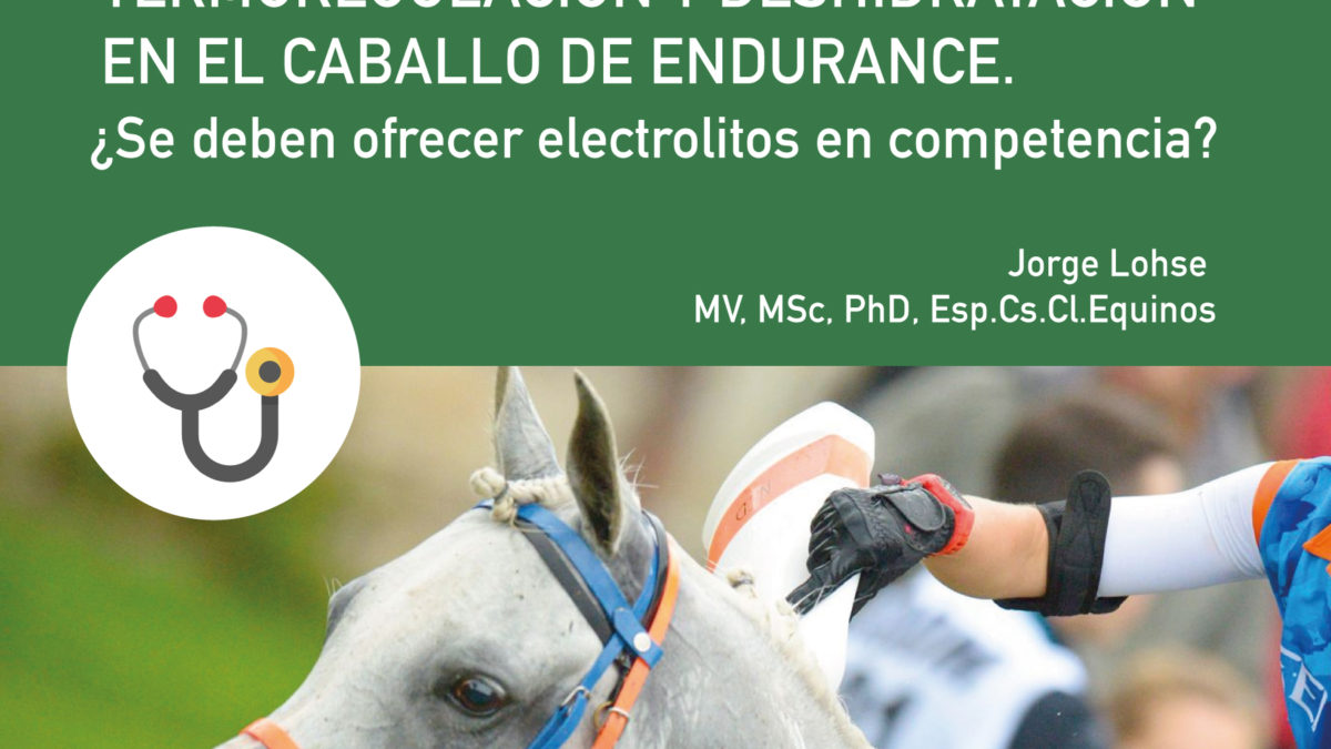 TERMOREGULACIÓN Y DESHIDRATACIÓN EN EL CABALLO DE ENDURANCE.  ¿Se deben ofrecer electrolitos en competencia?